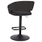 Flash Furniture Charcoal Fabric Adjustable Height Barstool CH-122070-CHFABBK-GG - alternate 2